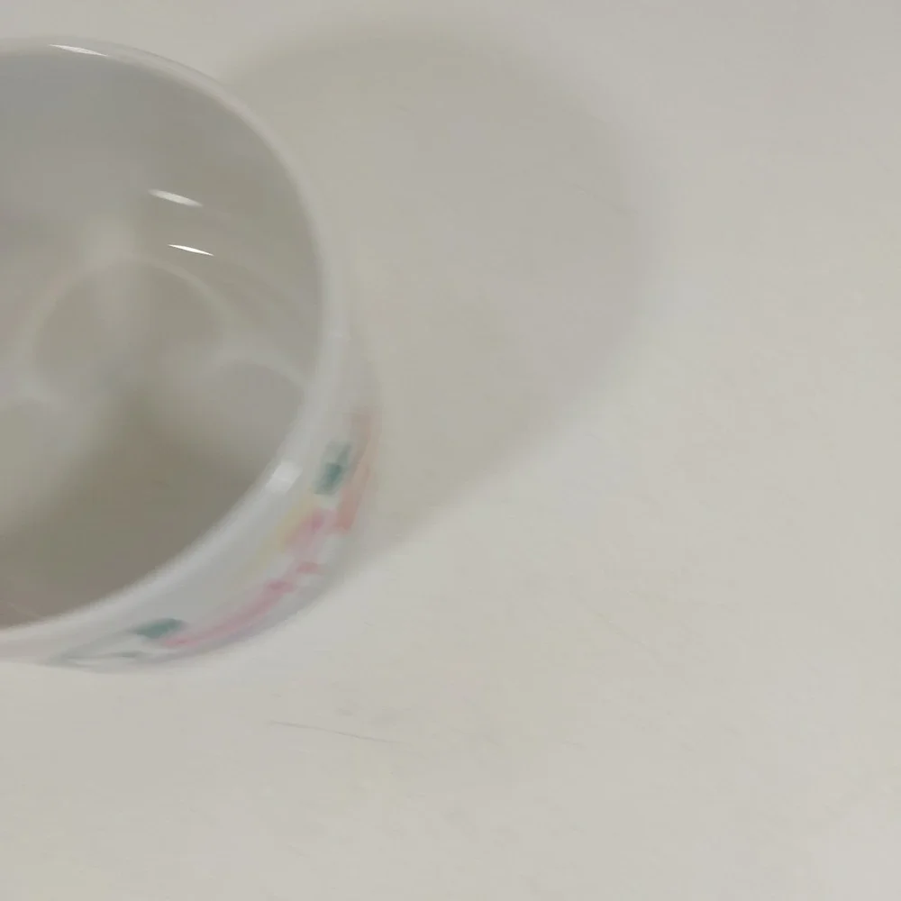 Vtg FTD Ribbons & Confetti Planter Vase Bowl 3